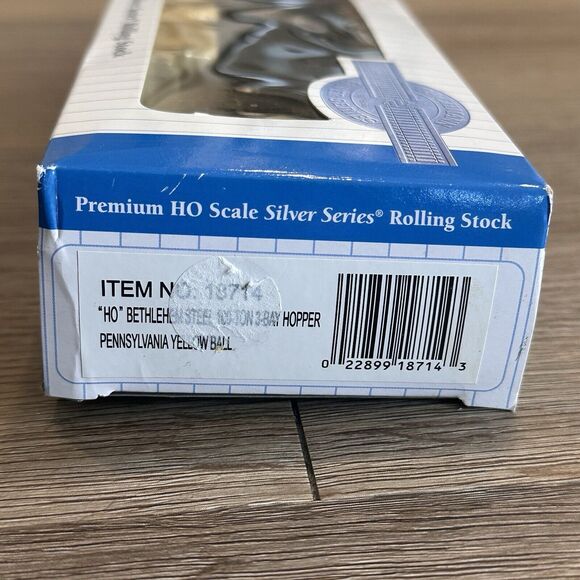 Bachmann Silver Series #18714 HO scale “PRR” 3 bay hopper Rd. #180658 - Picture 4 of 4